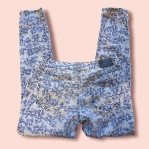 DKNY Jeggings Jeans Women's Sz 04 Floral Tie Dye Jeans Look